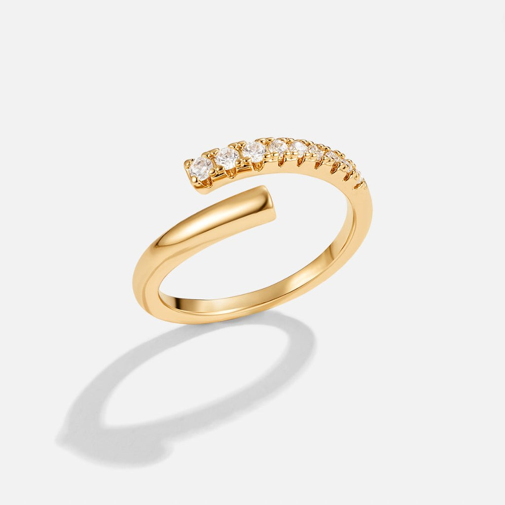 Arya Gouden & Kristallen Wikkel Ring