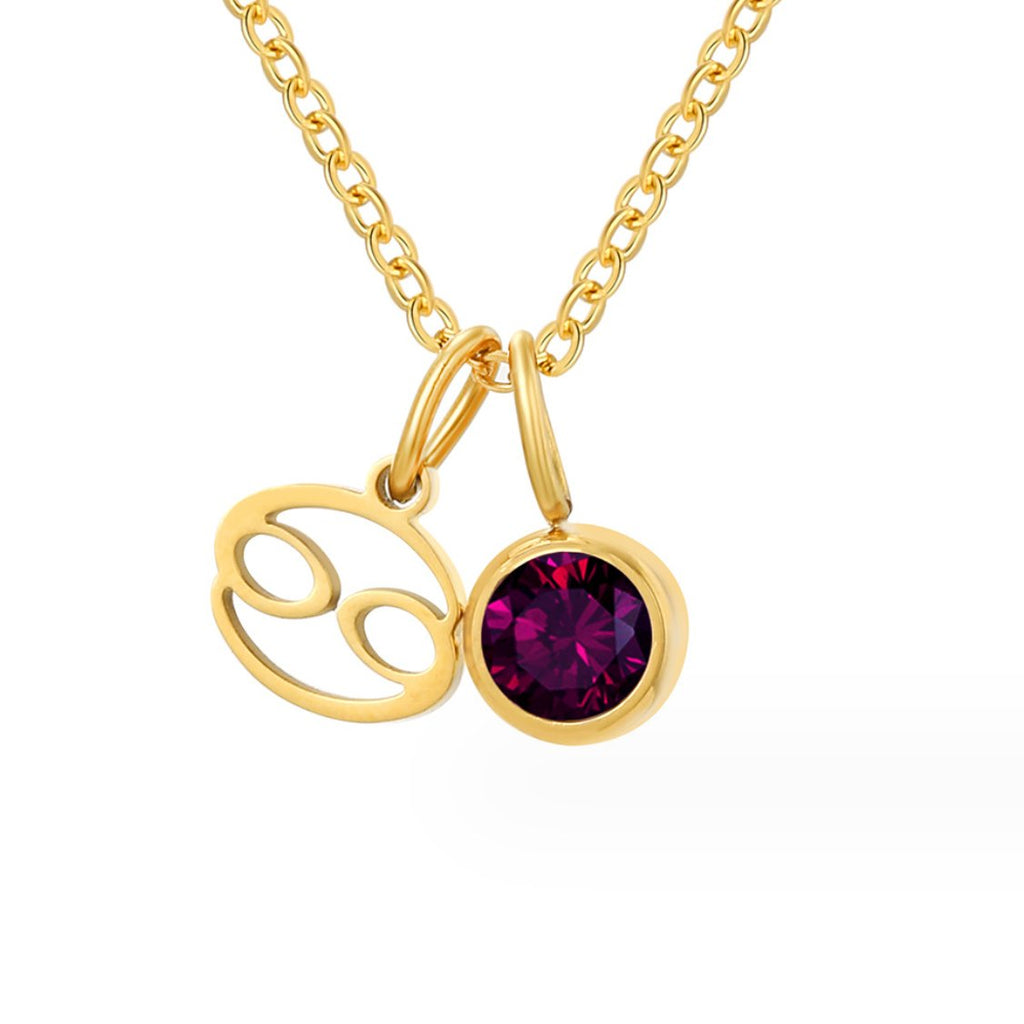 Astria Zodiac Geboortesteen Ketting