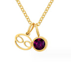 Astria Zodiac Geboortesteen Ketting