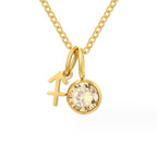 Astria Zodiac Geboortesteen Ketting