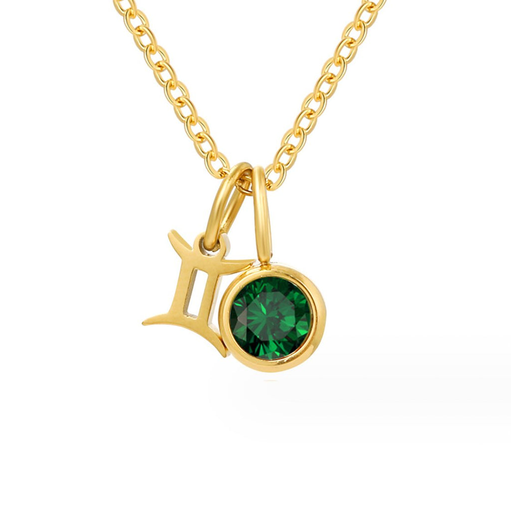 Astria Zodiac Geboortesteen Ketting