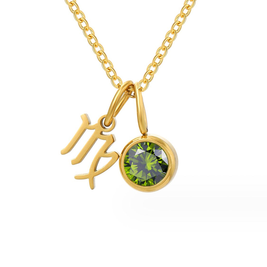 Astria Zodiac Geboortesteen Ketting
