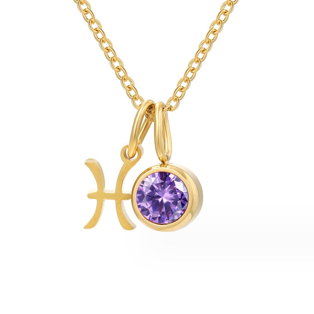 Astria Zodiac Geboortesteen Ketting