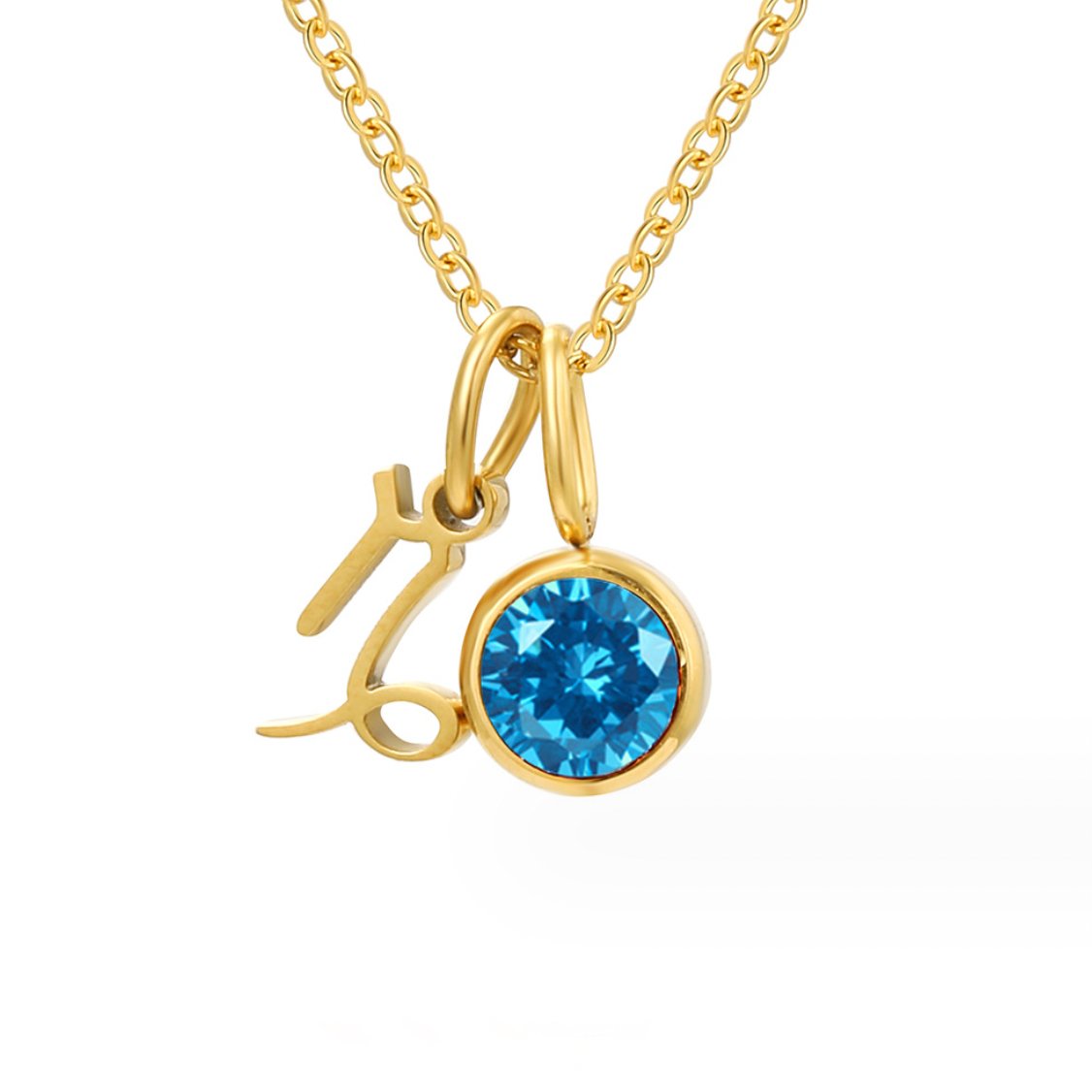 Astria Zodiac Geboortesteen Ketting