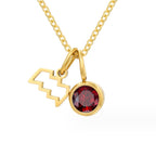 Astria Zodiac Geboortesteen Ketting