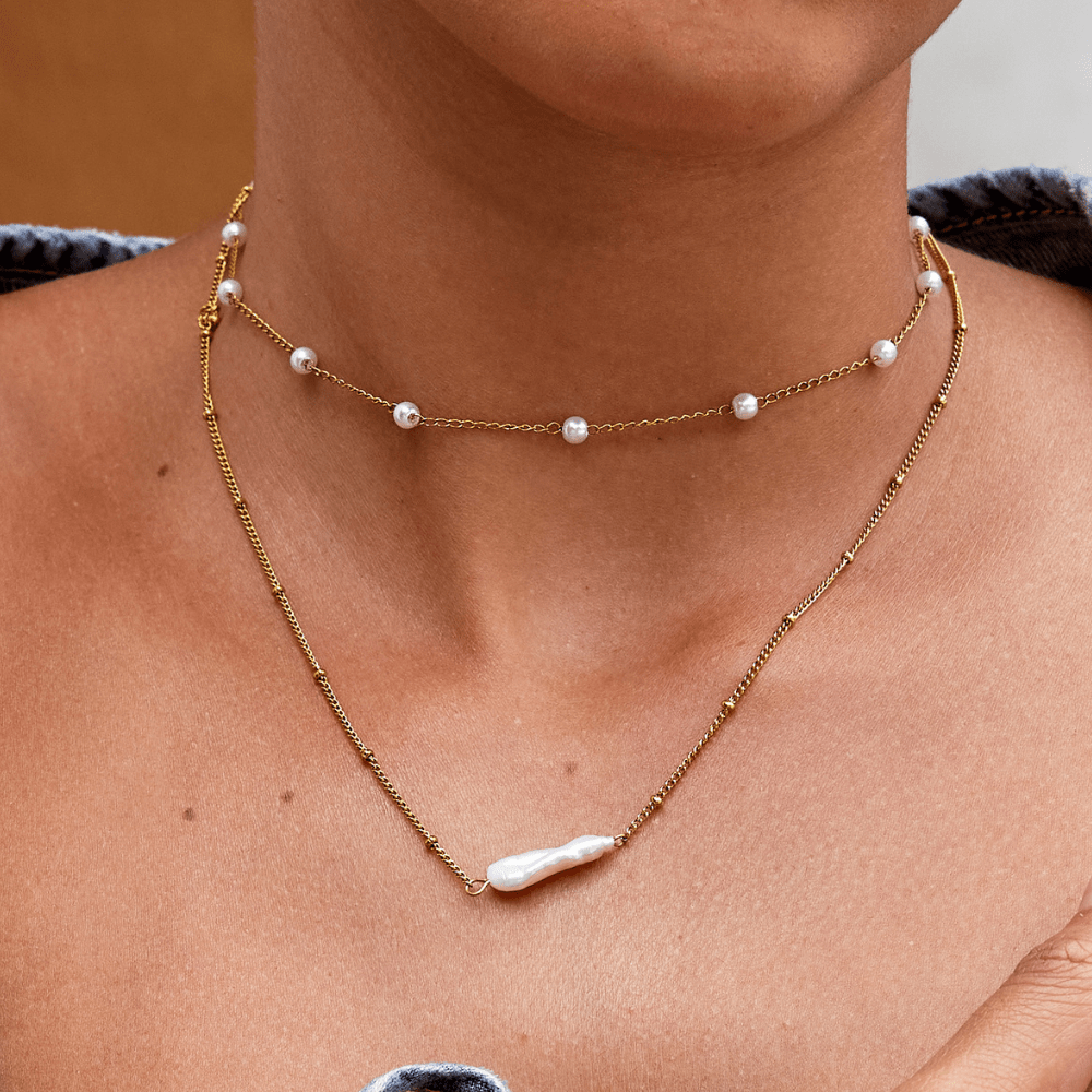Atasha Barok Parel Ketting