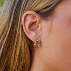 Aurea Entwined Ronde Oorbellen