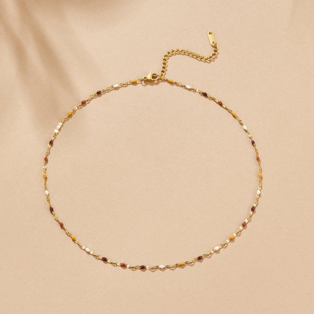 Aurora Stone Bead Ketting