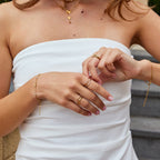 Ayla Three Toned Gelaagde Ring