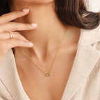Baguette Geboortesteen Ketting