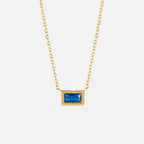 Baguette Geboortesteen Ketting