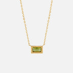 Baguette Geboortesteen Ketting