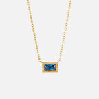 Baguette Geboortesteen Ketting