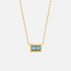 Baguette Geboortesteen Ketting