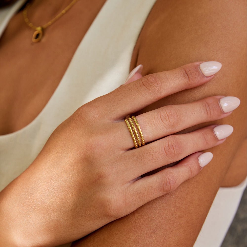 Beaded Ohio Gouden Ring