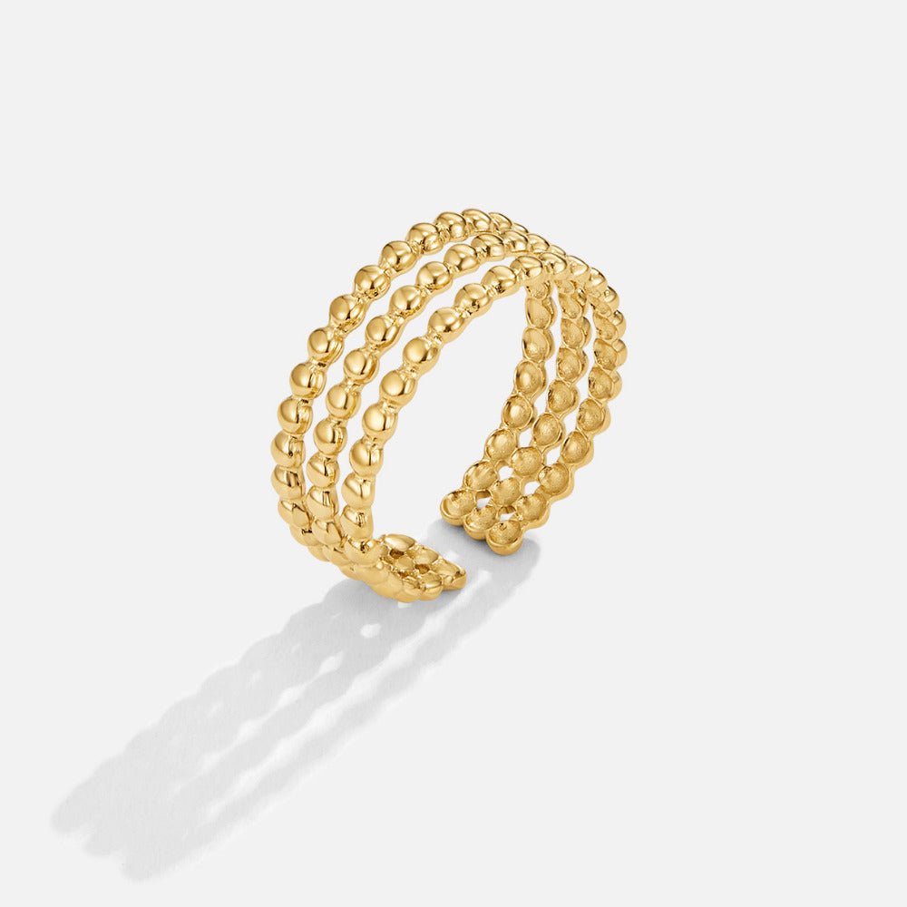 Beaded Ohio Gouden Ring Hoofdafbeelding