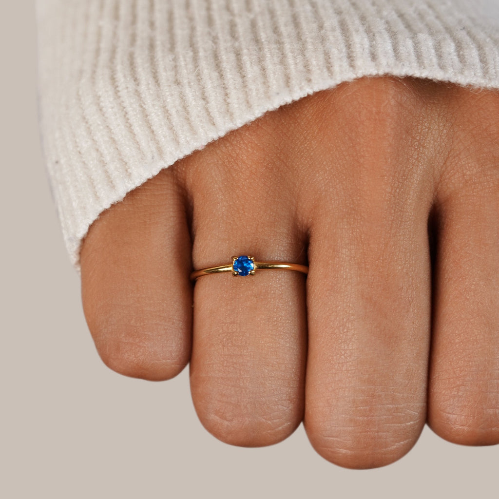 Geboortesteen 18K Gouden Ring