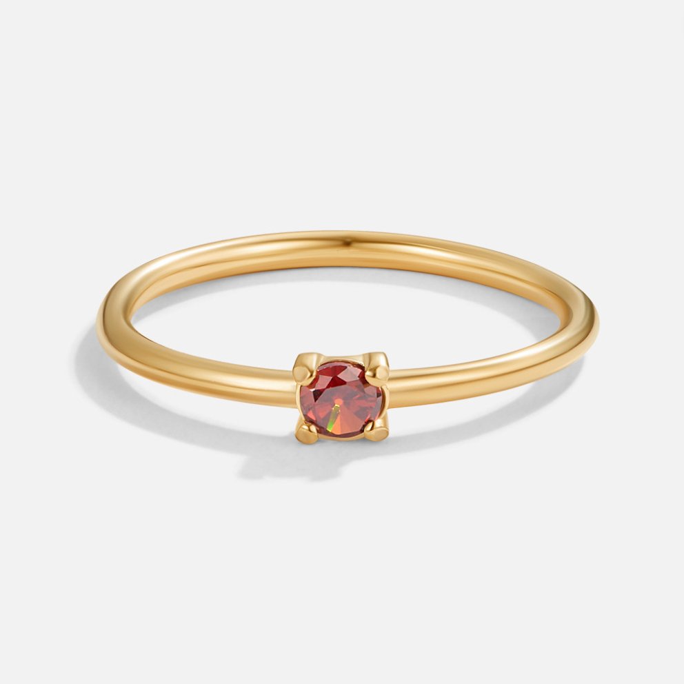 Geboortesteen 18K Gouden Ring
