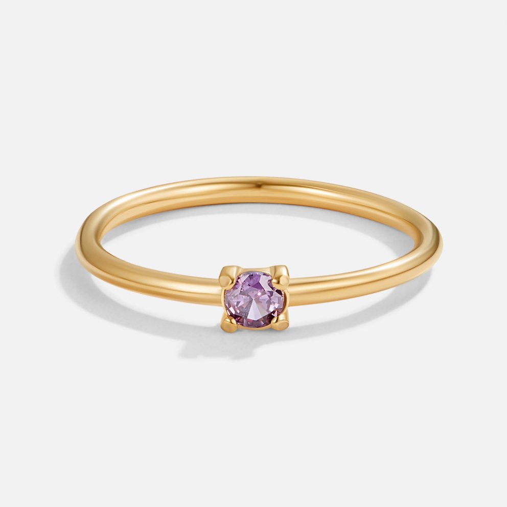 Geboortesteen 18K Gouden Ring