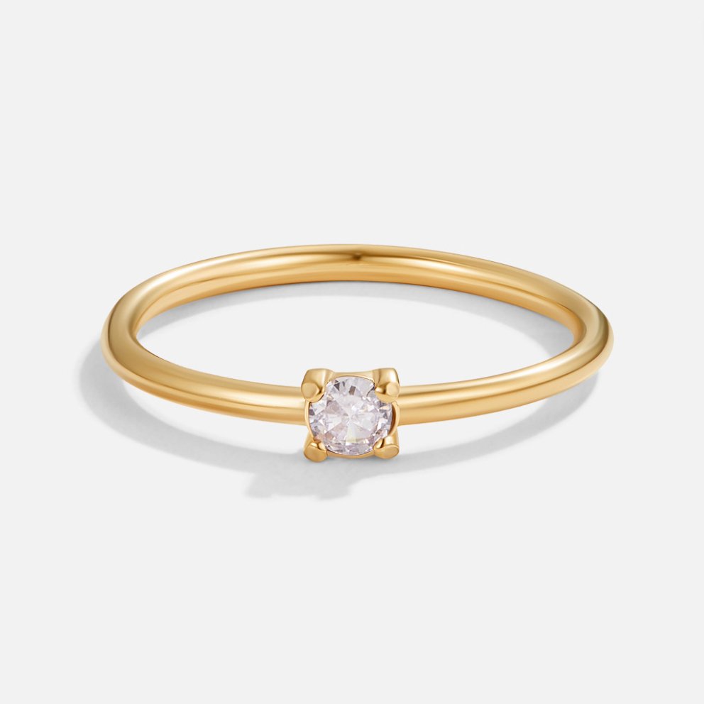Geboortesteen 18K Gouden Ring