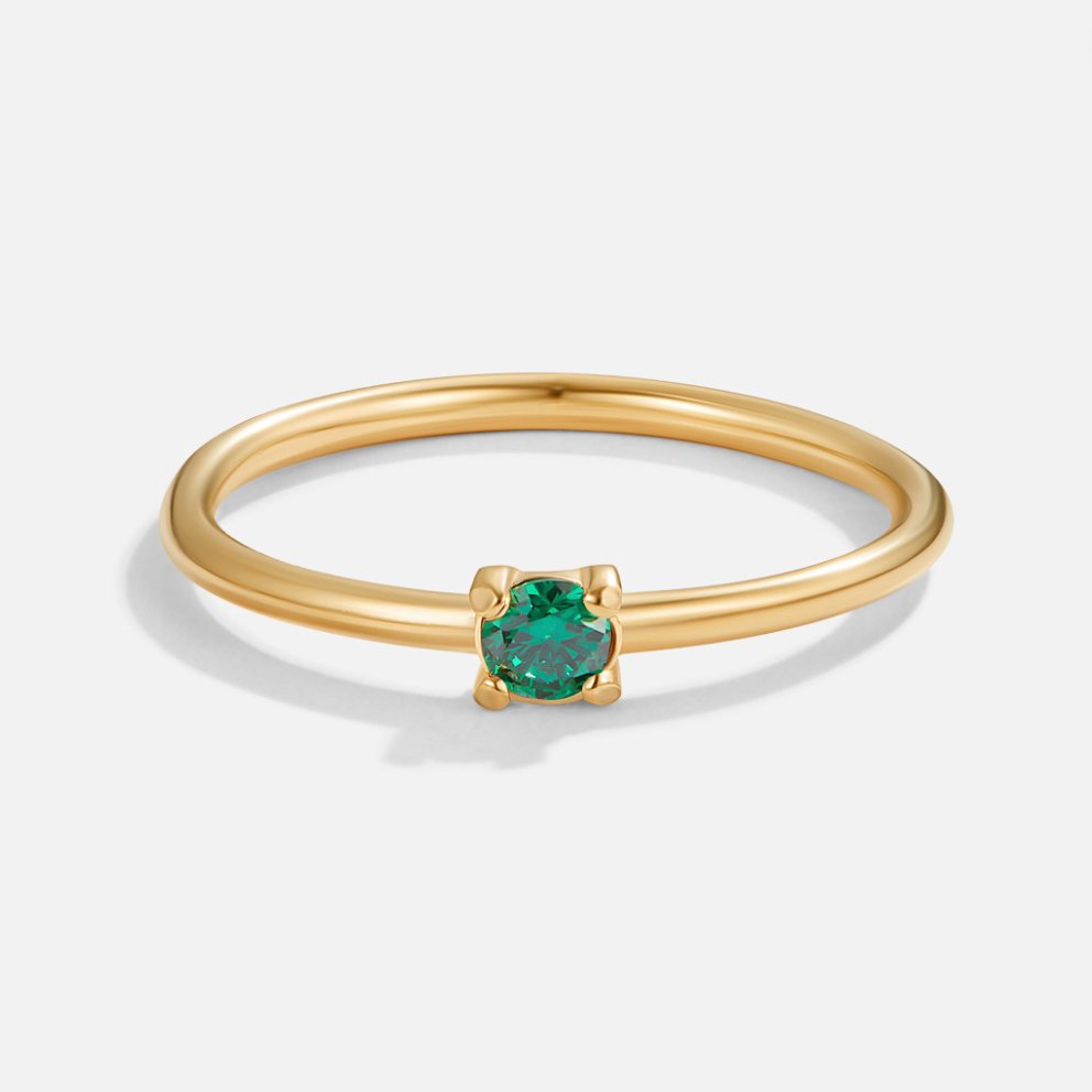 Geboortesteen 18K Gouden Ring