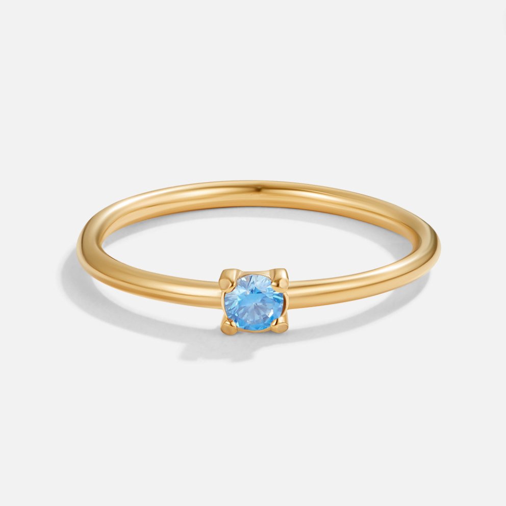 Geboortesteen 18K Gouden Ring