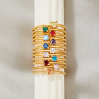 Geboortesteen 18K Gouden Ring