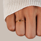 Geboortesteen 18K Gouden Ring