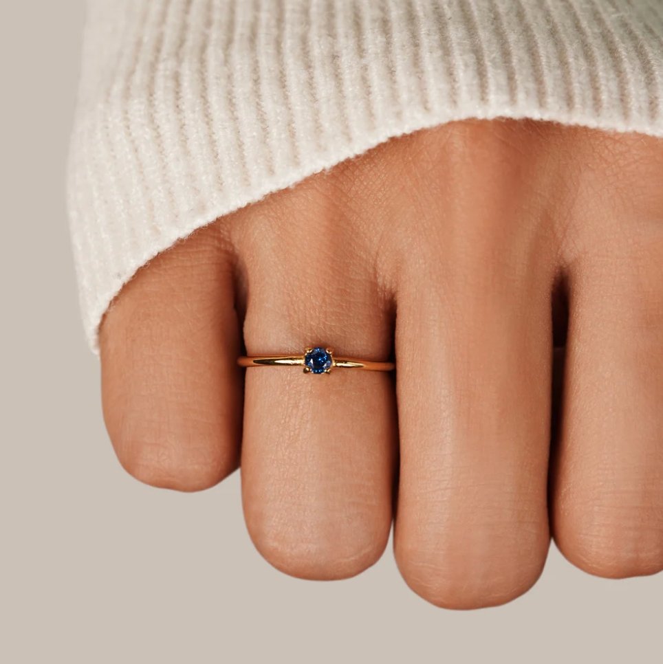 Geboortesteen 18K Gouden Ring