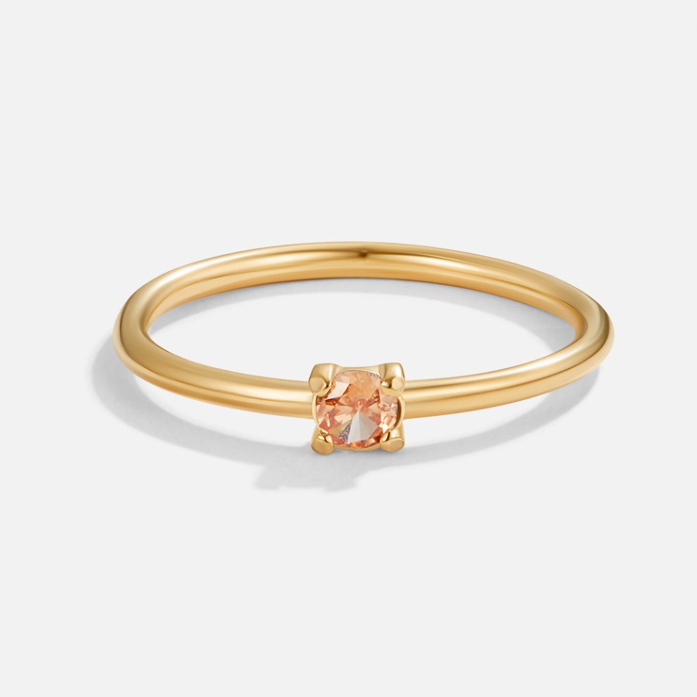 Geboortesteen 18K Gouden Ring
