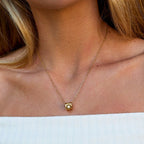 Zwarte Agaat Cube Hanger Ketting