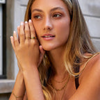 Zwarte Kristallen Ribbed Ring
