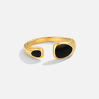 Zwarte Sahara Wikkel Ring
