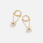 Bloesem Kristallen Oorbellen