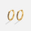 Blauwe Eternity Ronde Oorbellen