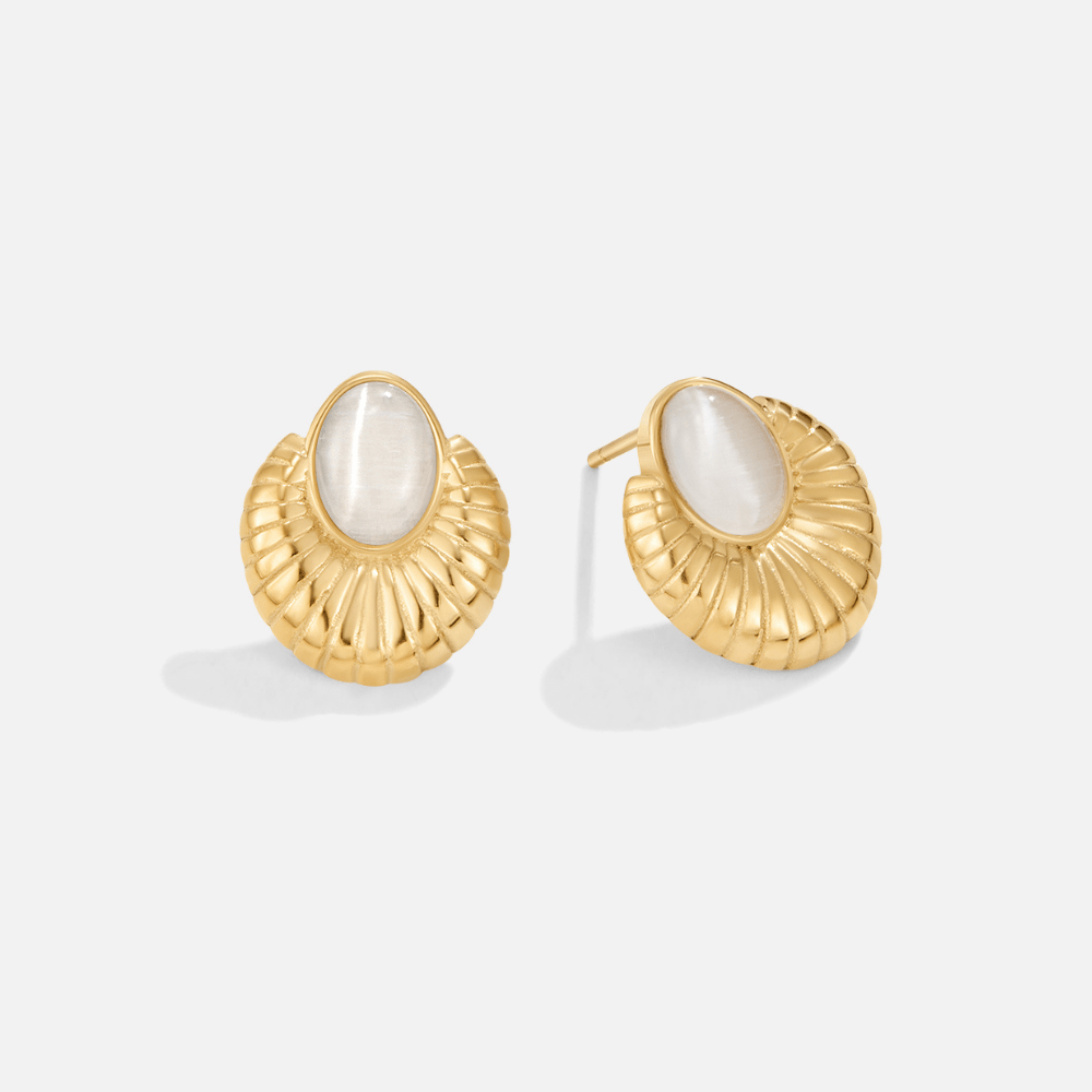 Bohemia Gouden Cat Eye Oorbellen