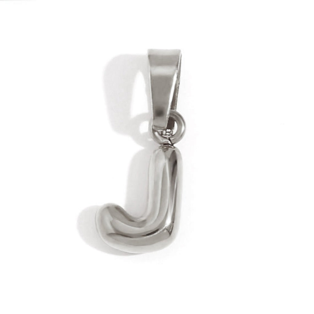 Bubble Letter Zilveren Ketting