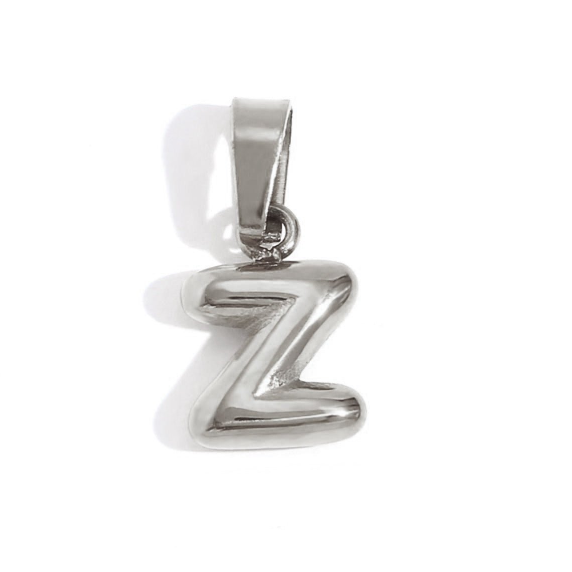 Bubble Letter Zilveren Ketting