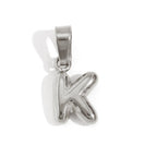 Bubble Letter Zilveren Ketting