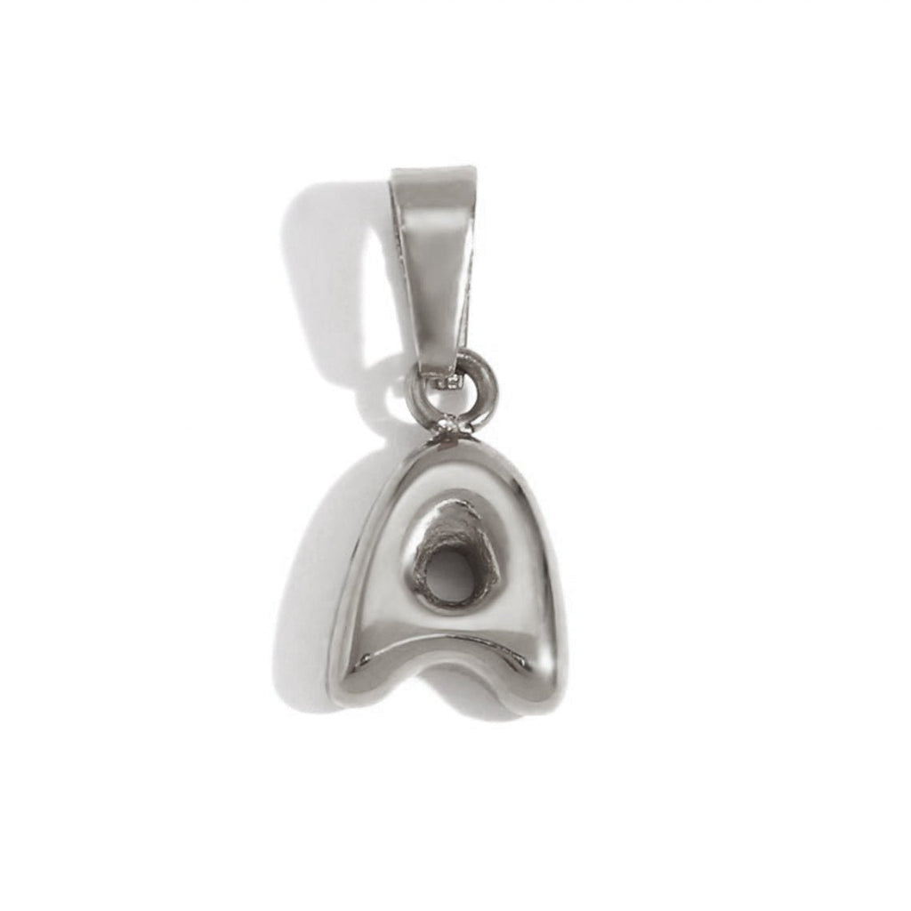 Bubble Letter Zilveren Ketting