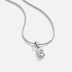 Bubble Letter Zilveren Ketting