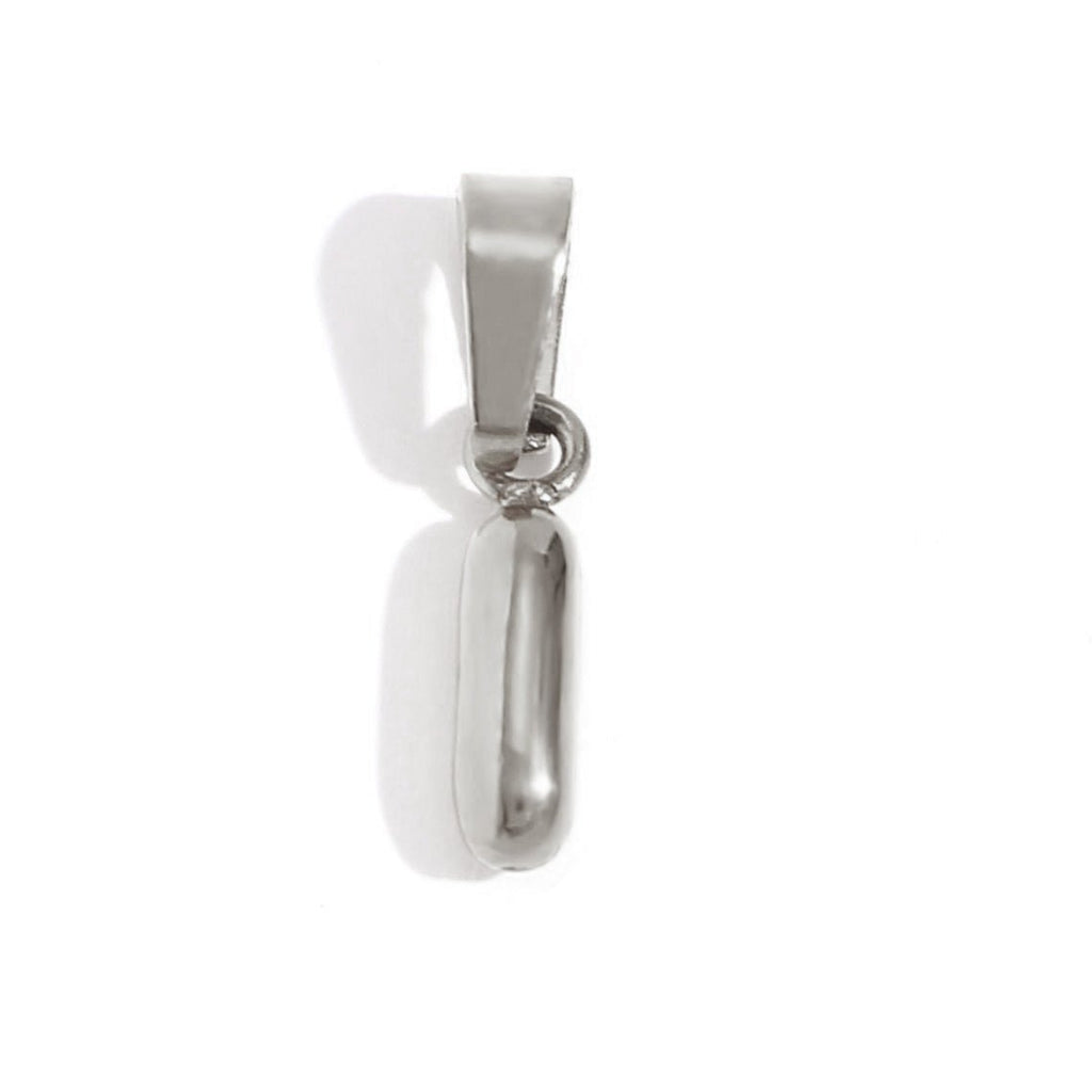Bubble Letter Zilveren Ketting