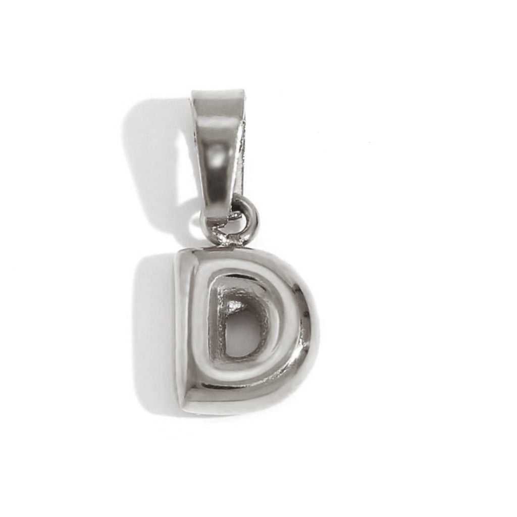 Bubble Letter Zilveren Ketting