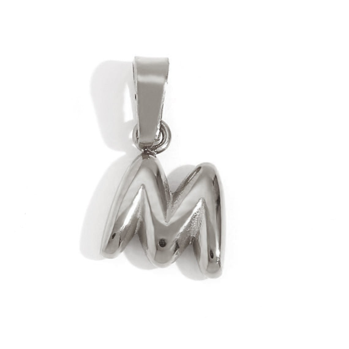 Bubble Letter Zilveren Ketting