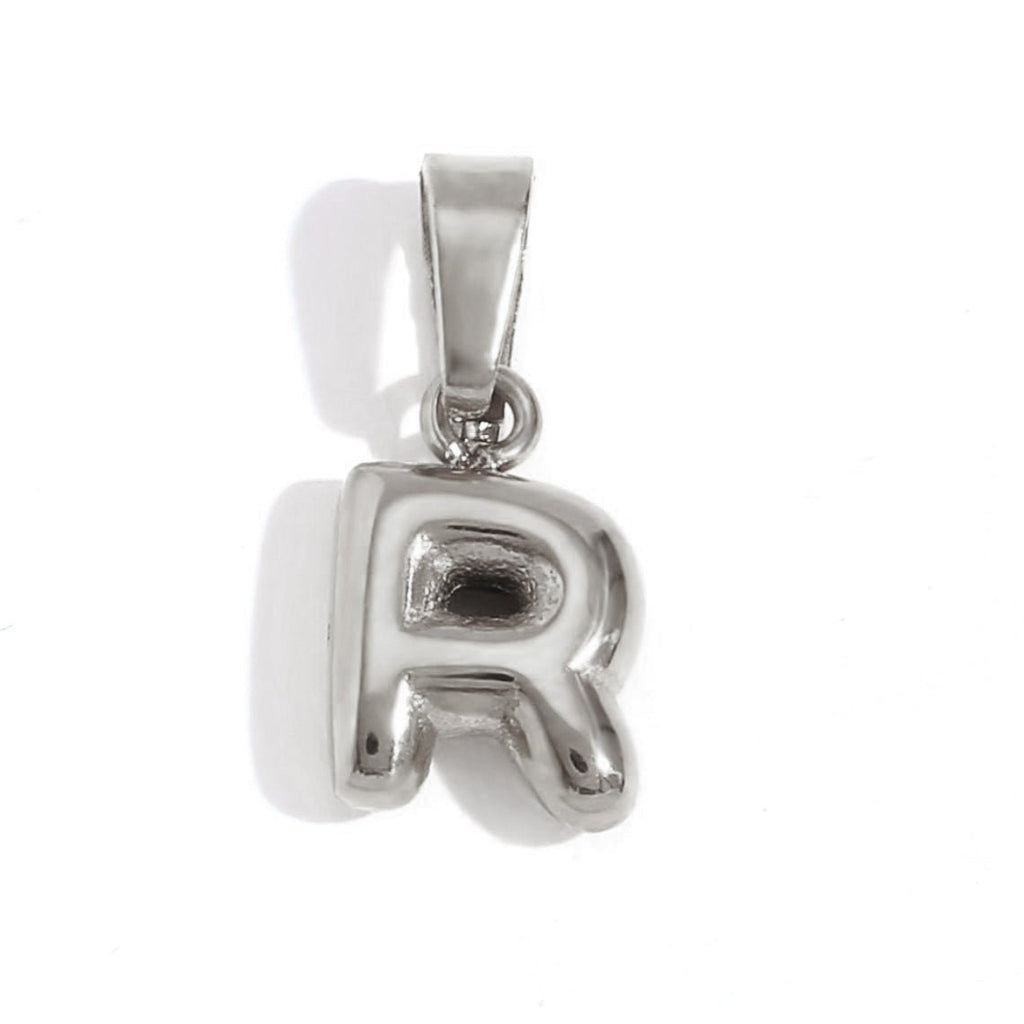 Bubble Letter Zilveren Ketting