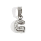 Bubble Letter Zilveren Ketting