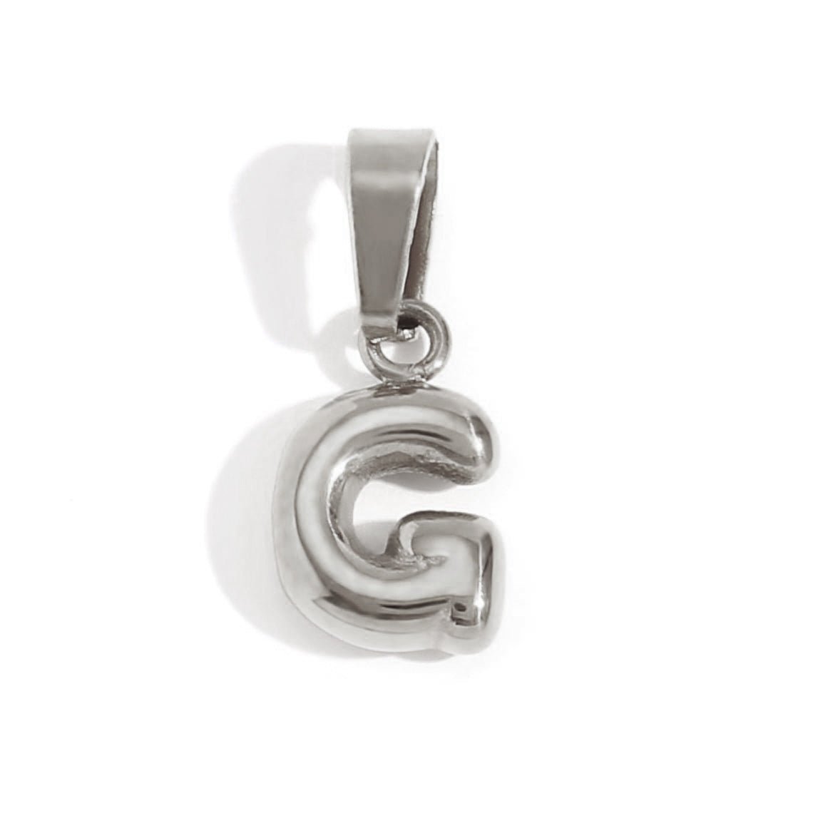Bubble Letter Zilveren Ketting