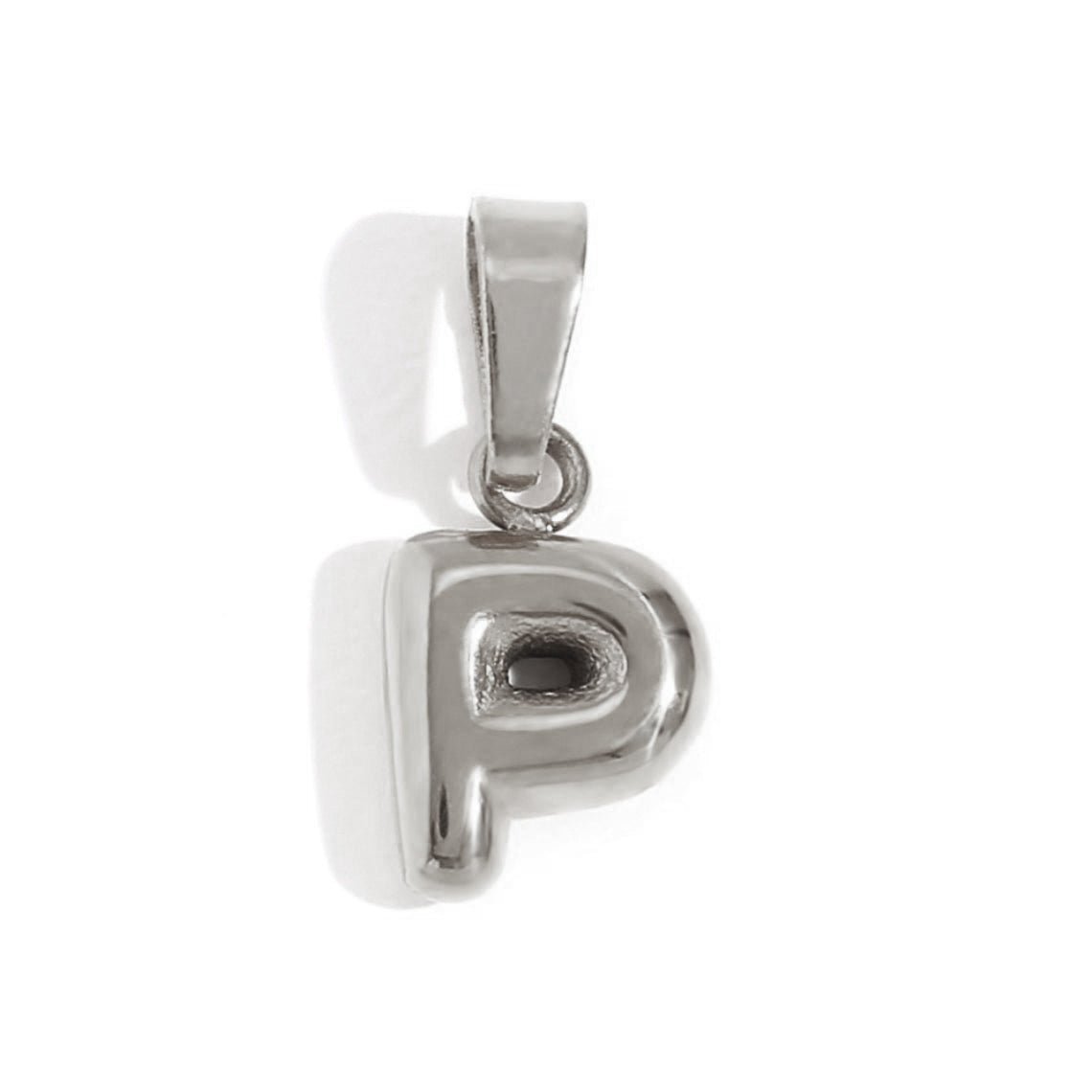 Bubble Letter Zilveren Ketting