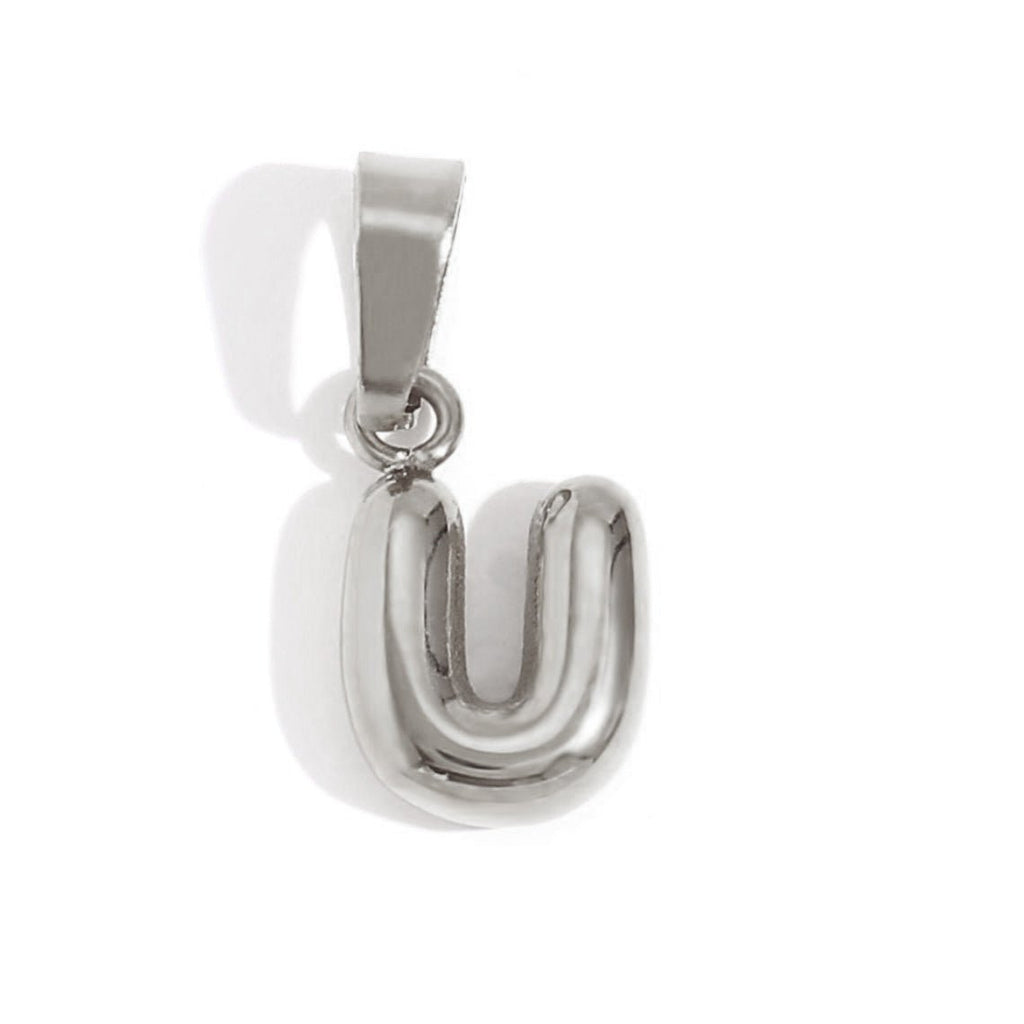 Bubble Letter Zilveren Ketting