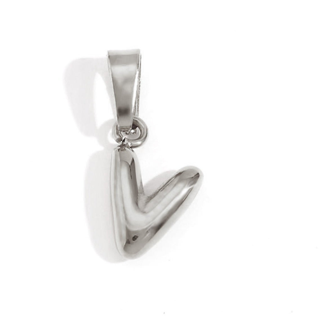 Bubble Letter Zilveren Ketting